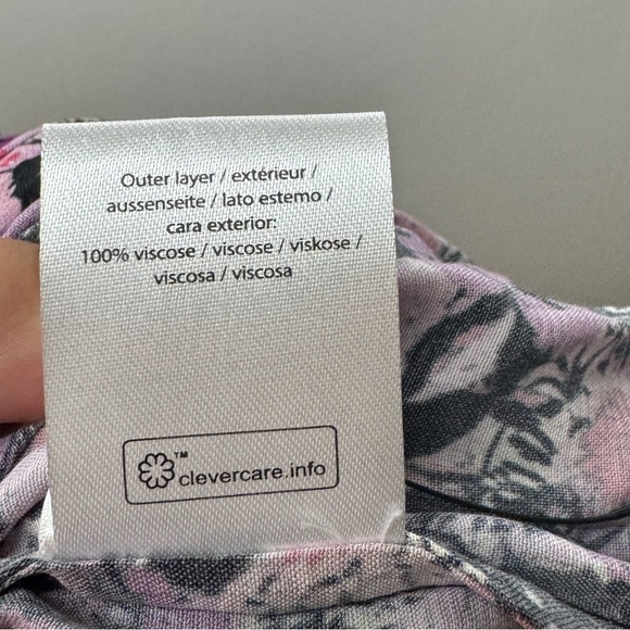 NWT Rotate Birger Christensen Nancy Purple Black Cherry Flower Floral Dress 10 - Picture 16 of 16